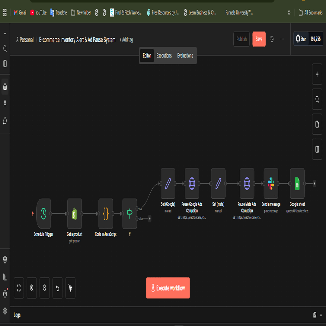 Ad Spend Waste Prevention and Inventory Alert System