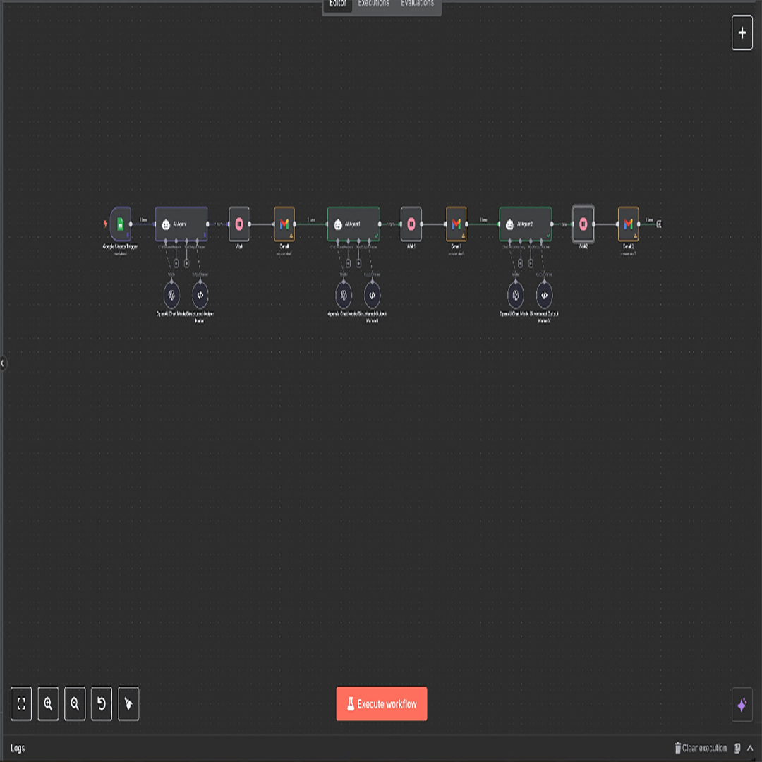 AI Sales Email Sequence Generator Interface