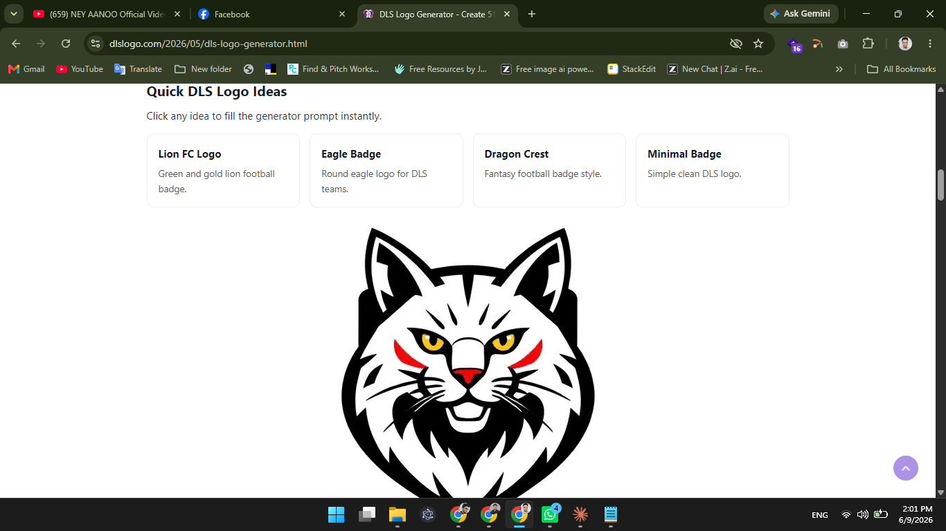 Eagle club badge created in the DLS Logo Generator tool